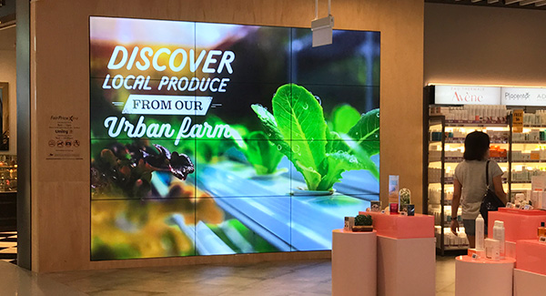 49 inch 3.5mm bezel lcd video wall for Shopping mall